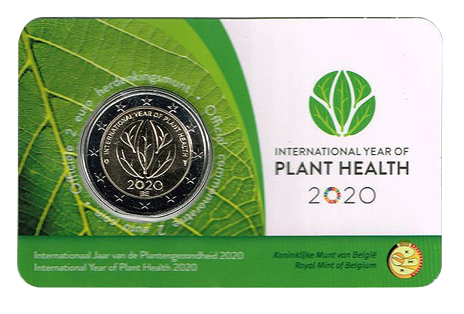 2 euros conmemorativa 2020 Año Internacional de la Sanidad Vegetal